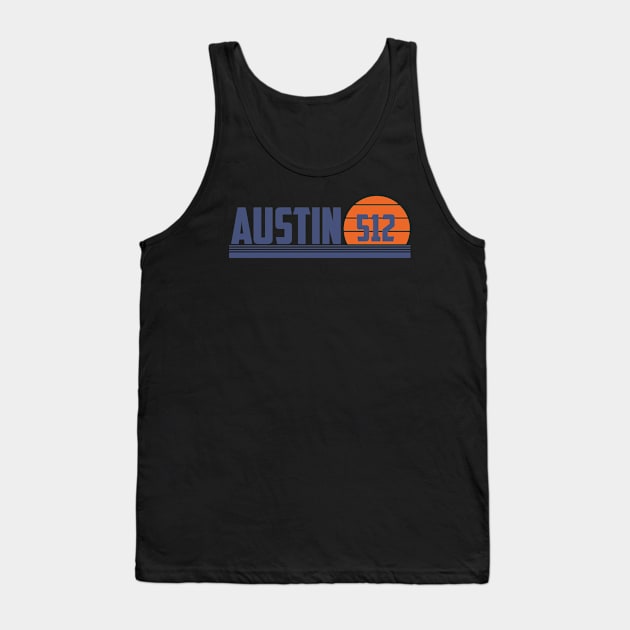 512 Austin Texas Area Code Tank Top by Eureka Shirts